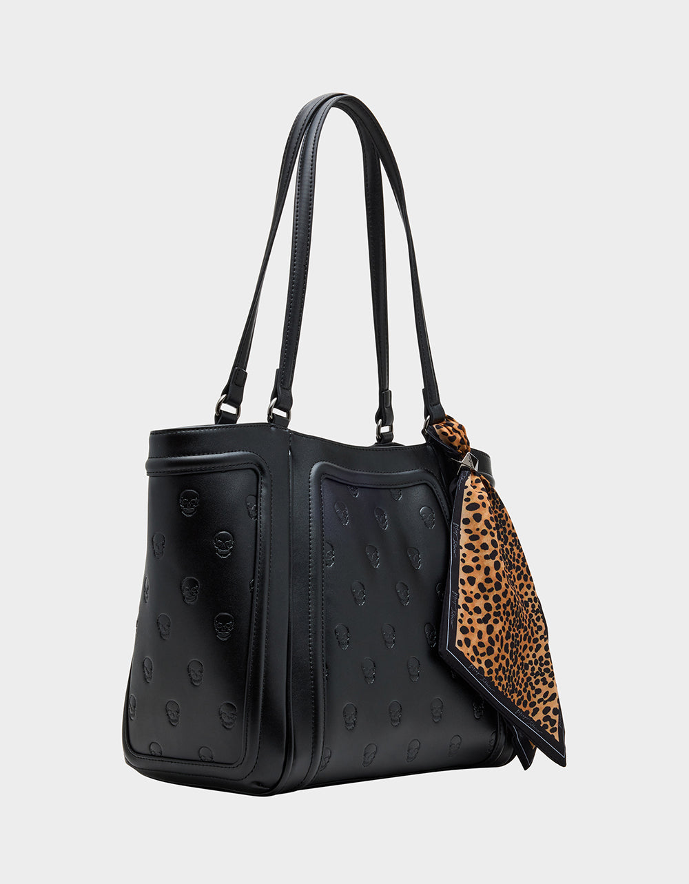 SKULLICIOUS TOTE WITH SCARF BLACK - Image 2