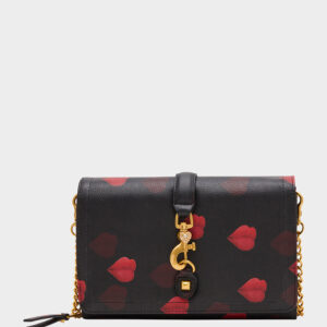 KISSES WALLET ON CHAIN BLACK/MULTI