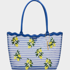 MESHIN AROUND TOTE BLUE/STRIPE