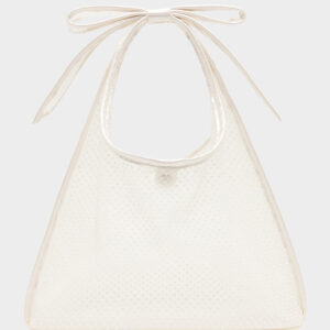 BOW MINI MESH TOTE PEARL