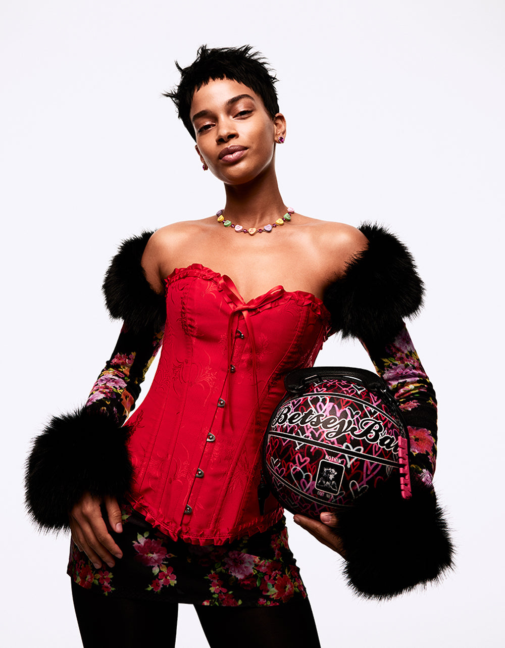 KITSCH BETSEY BALL BAG BLACK MULTI - Image 2
