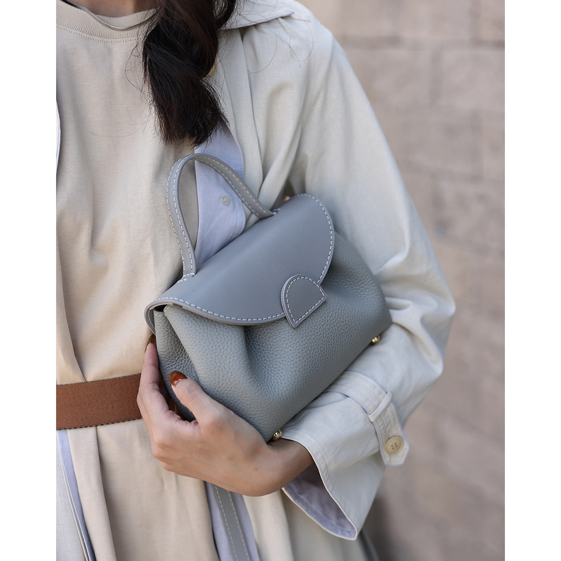 POPSEWING® Top Grain Leather Inspired Smile Bag DIY Kits - Image 12