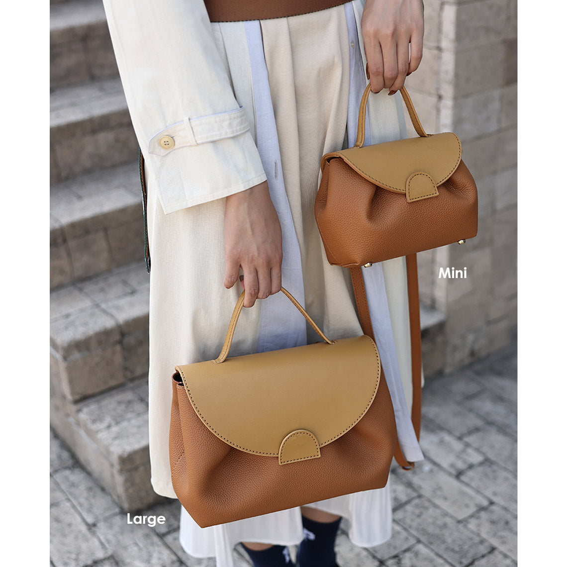 POPSEWING® Top Grain Leather Inspired Smile Bag DIY Kits - Image 2