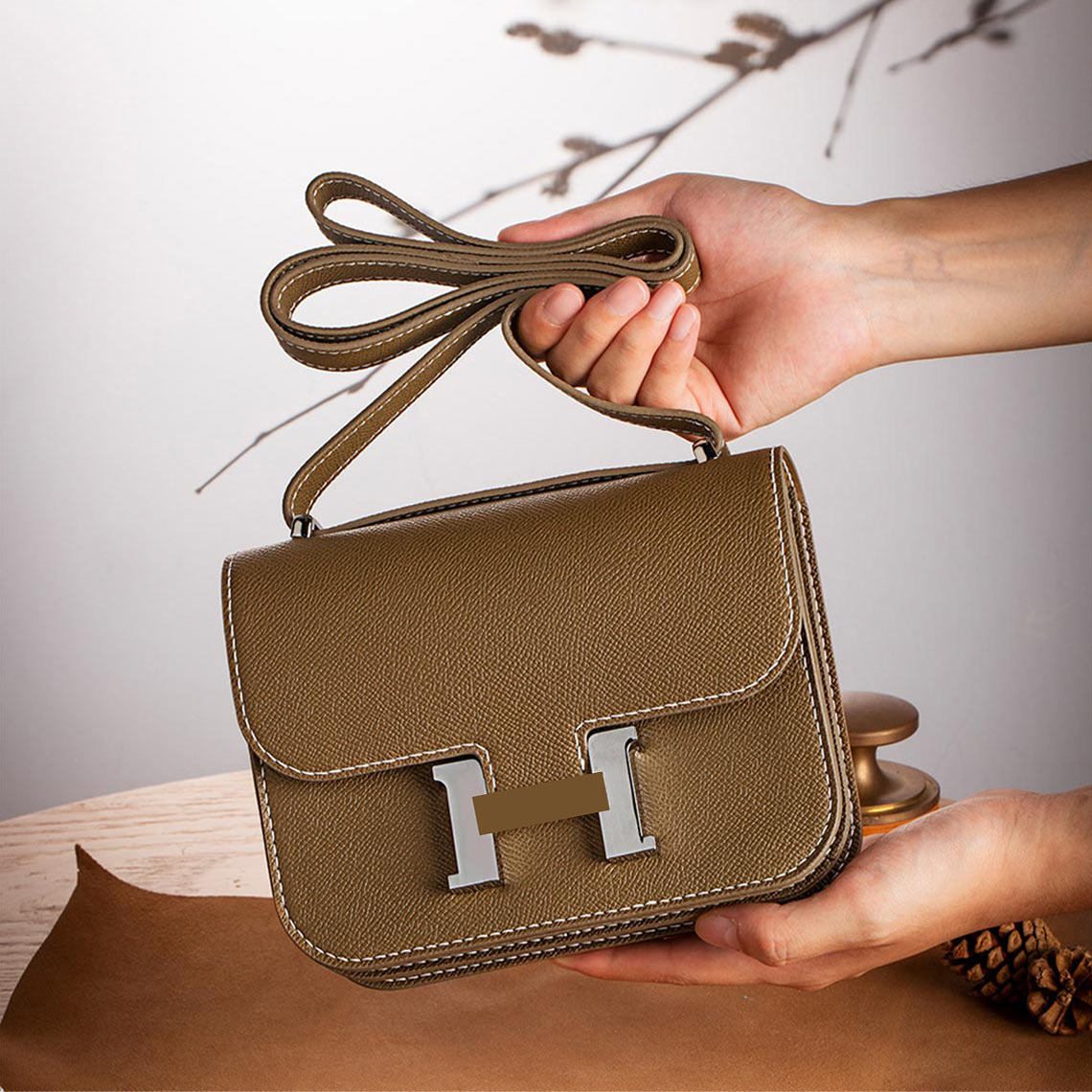 POPSEWING® Leather Square Tofu Crossbody Konstance Bag DIY Kit - Image 11