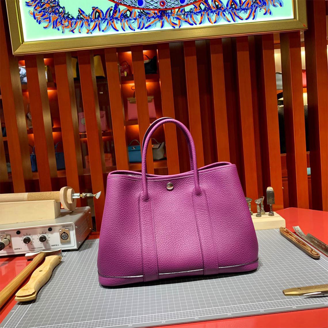 POPSEWING® Full Grain Leather New Garden Handbag - Advanced DIY Kits - Image 9