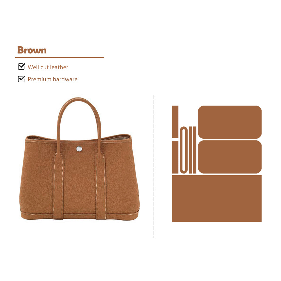 POPSEWING® Full Grain Leather New Garden Handbag - Advanced DIY Kits - Image 18