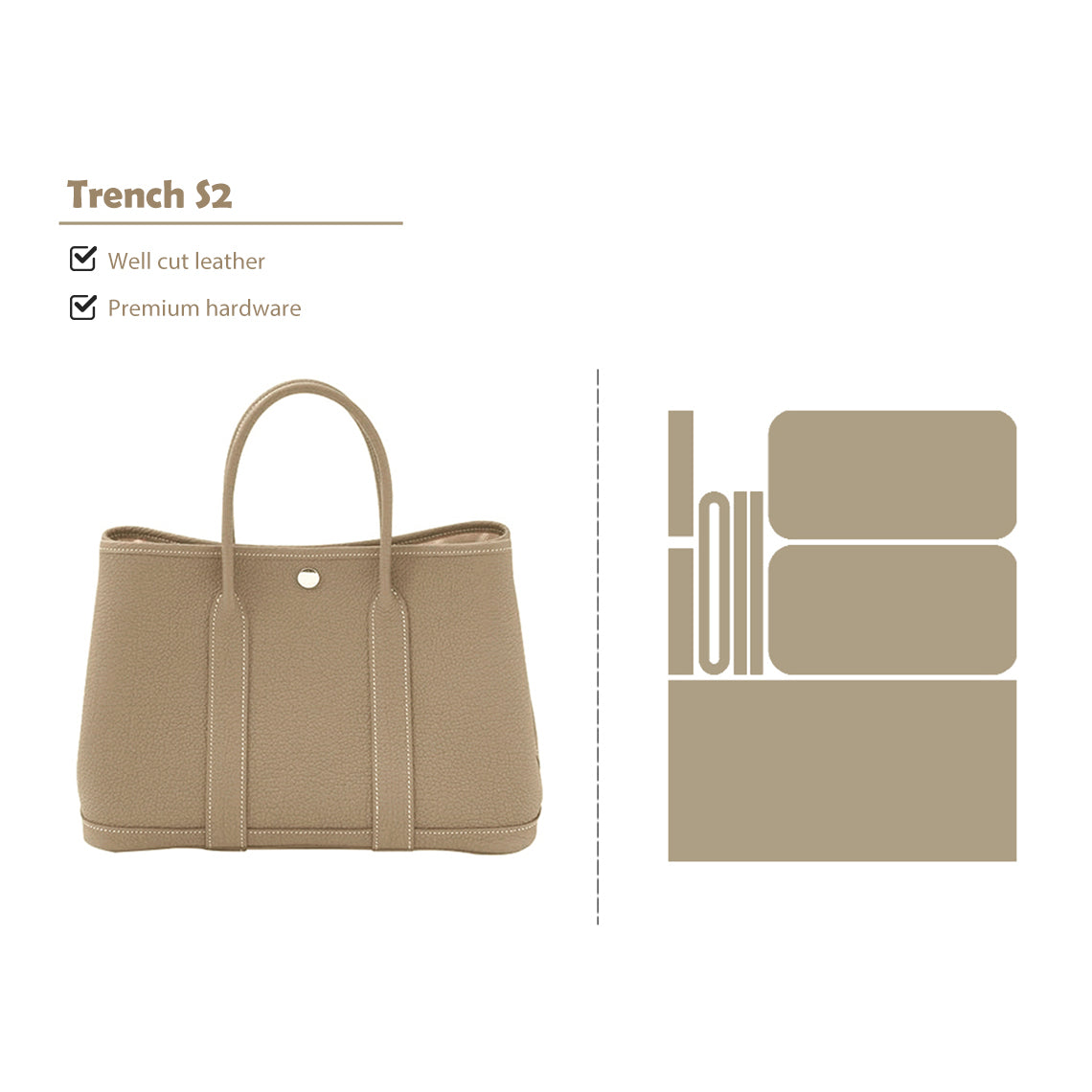 POPSEWING® Full Grain Leather New Garden Handbag - Advanced DIY Kits - Image 23
