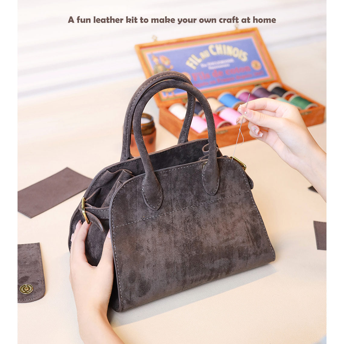 POPSEWING® Leather Inspired Handbag DIY Kits - Image 3