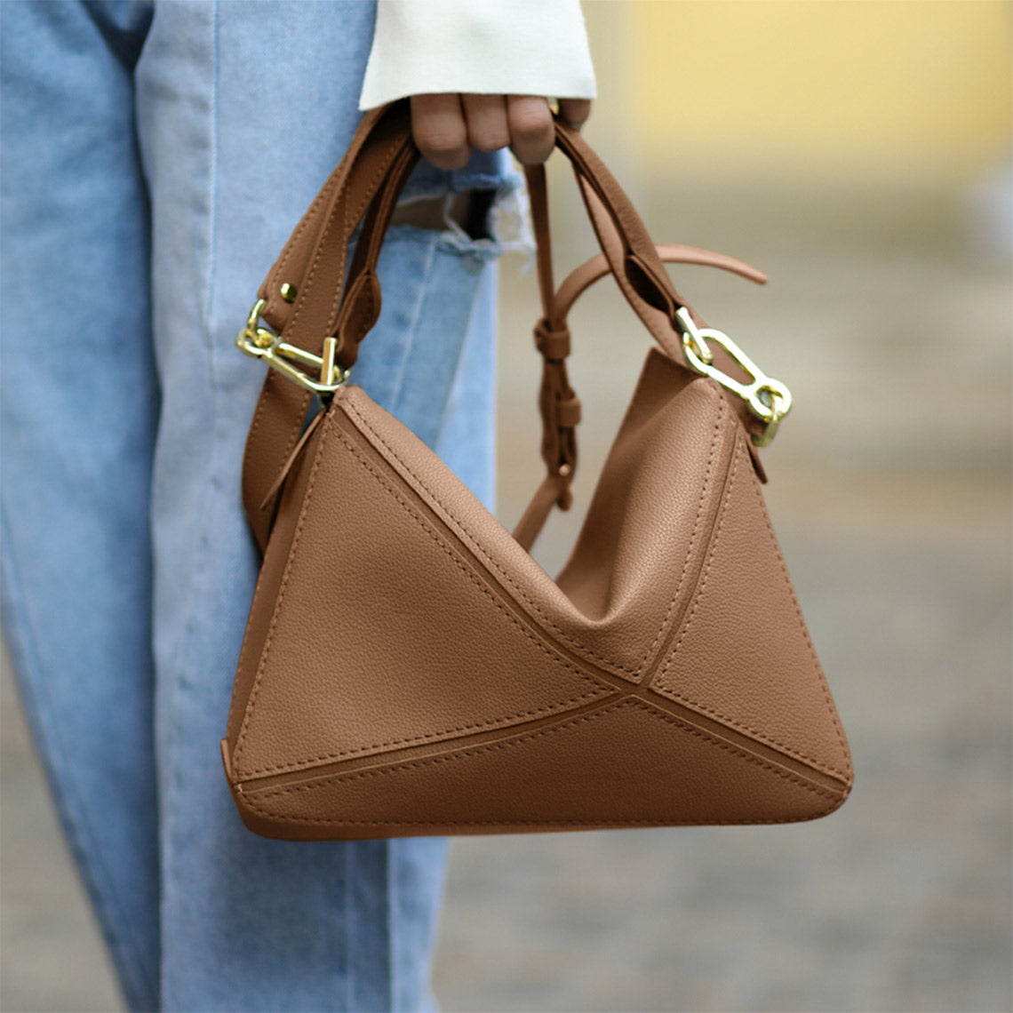 POPSEWING® Leather Geometry Crossbody Bag DIY Kit - Image 8