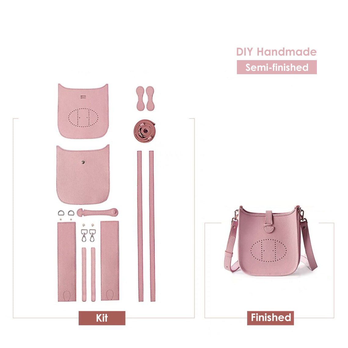 Eveline Bag Leather Mini Crossbody Bag DIY Kit - POPSEWING® - Image 11