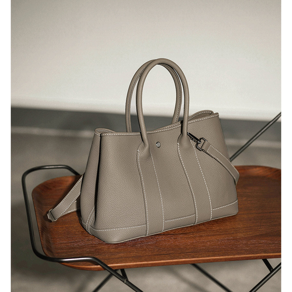 POPSEWING® Top Grain Leather Garden Handbag DIY Kit - Image 6