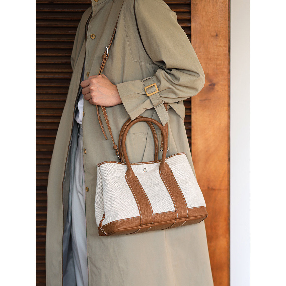POPSEWING® Top Grain Leather Garden Handbag DIY Kit - Image 10