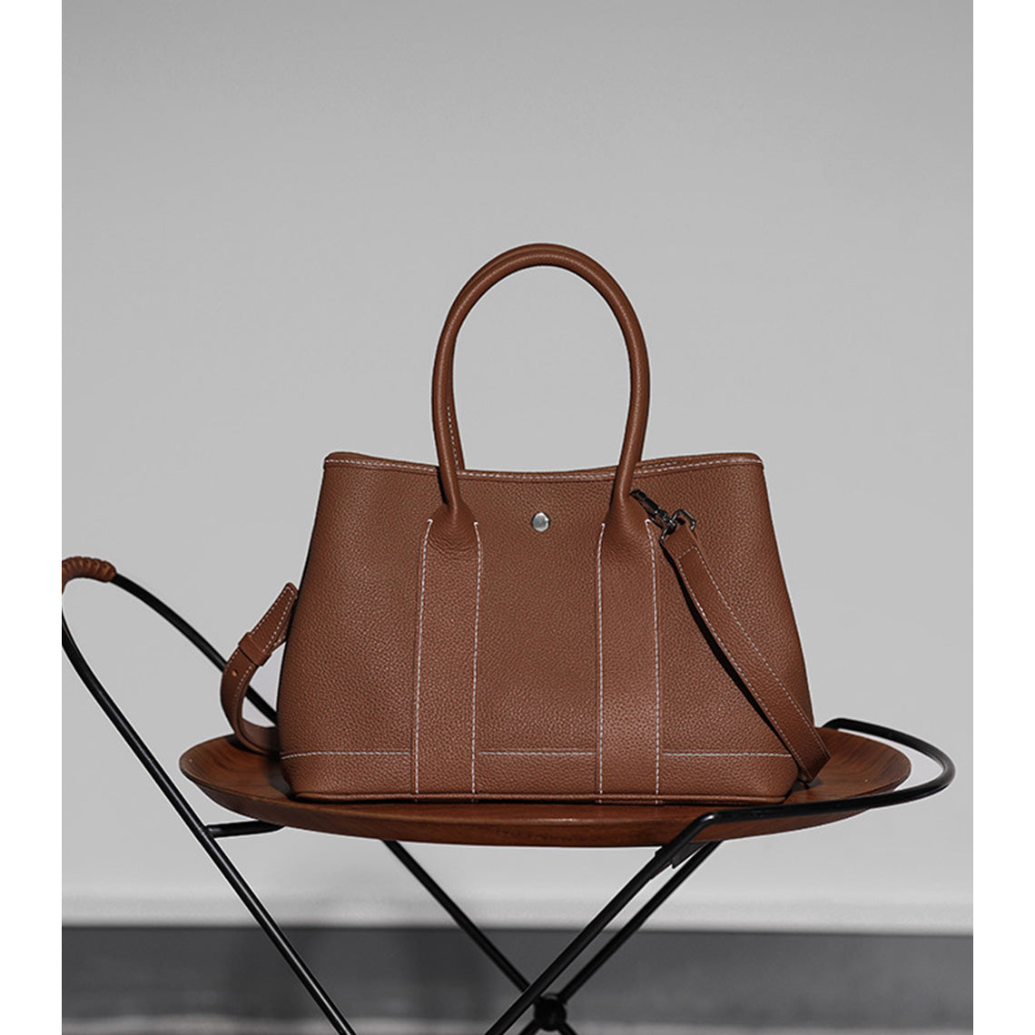 POPSEWING® Top Grain Leather Garden Handbag DIY Kit - Image 3
