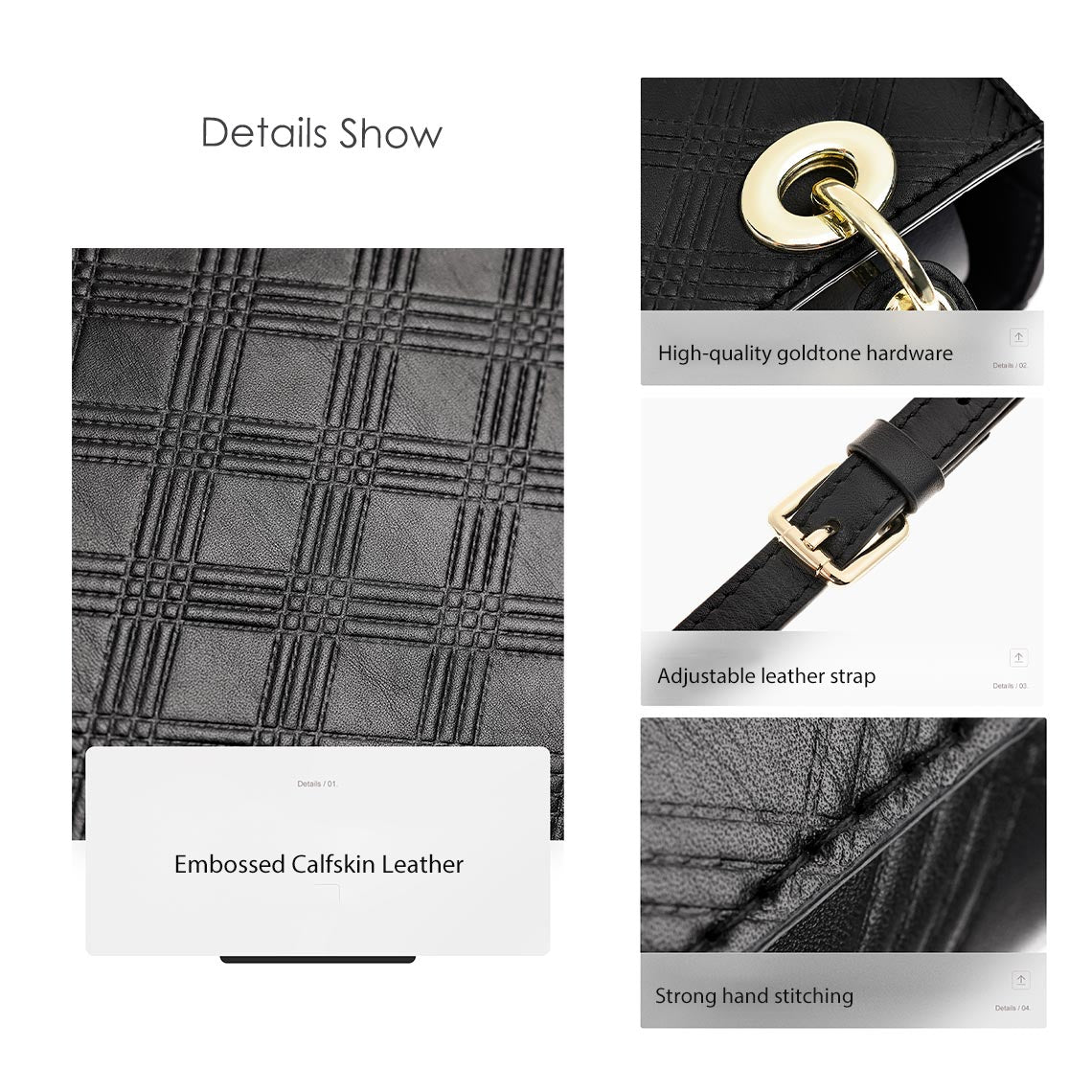 POPSEWING® Top Grain Leather Inspired Lady Handbag DIY Kit - Image 10