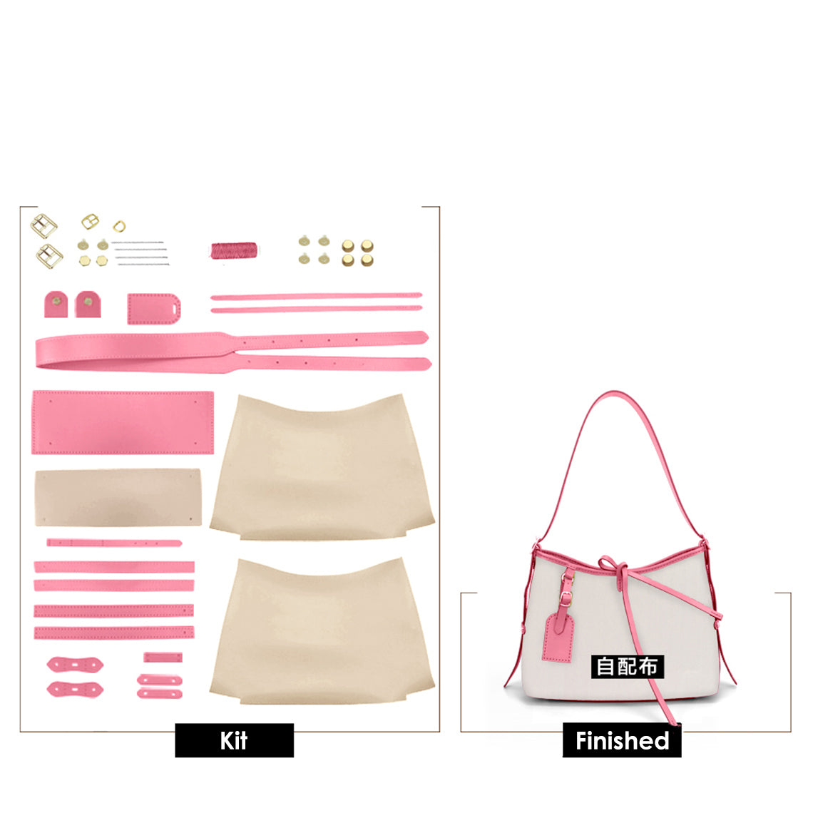 POPSEWING® Leather Dustbag Recycle Shoulder Tote DIY Kits - Image 10
