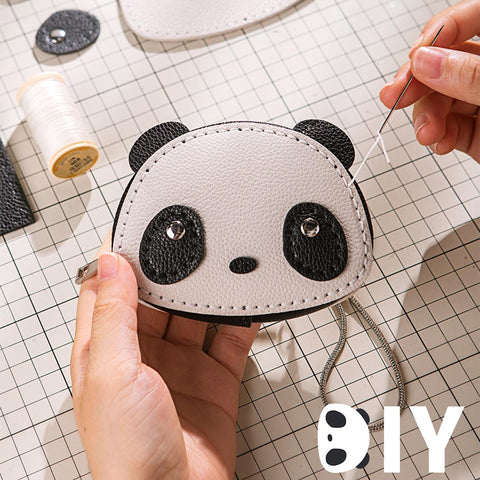 POPSEWING™ Leather Panda Wallet DIY Kit | Steps to make Panda Purse
