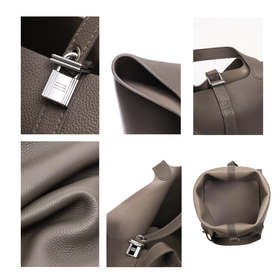 POPSEWING® Top Grain Leather Lady Picotion Lock Totes Bag DIY Kit - Price Drop at Checkout - Image 6
