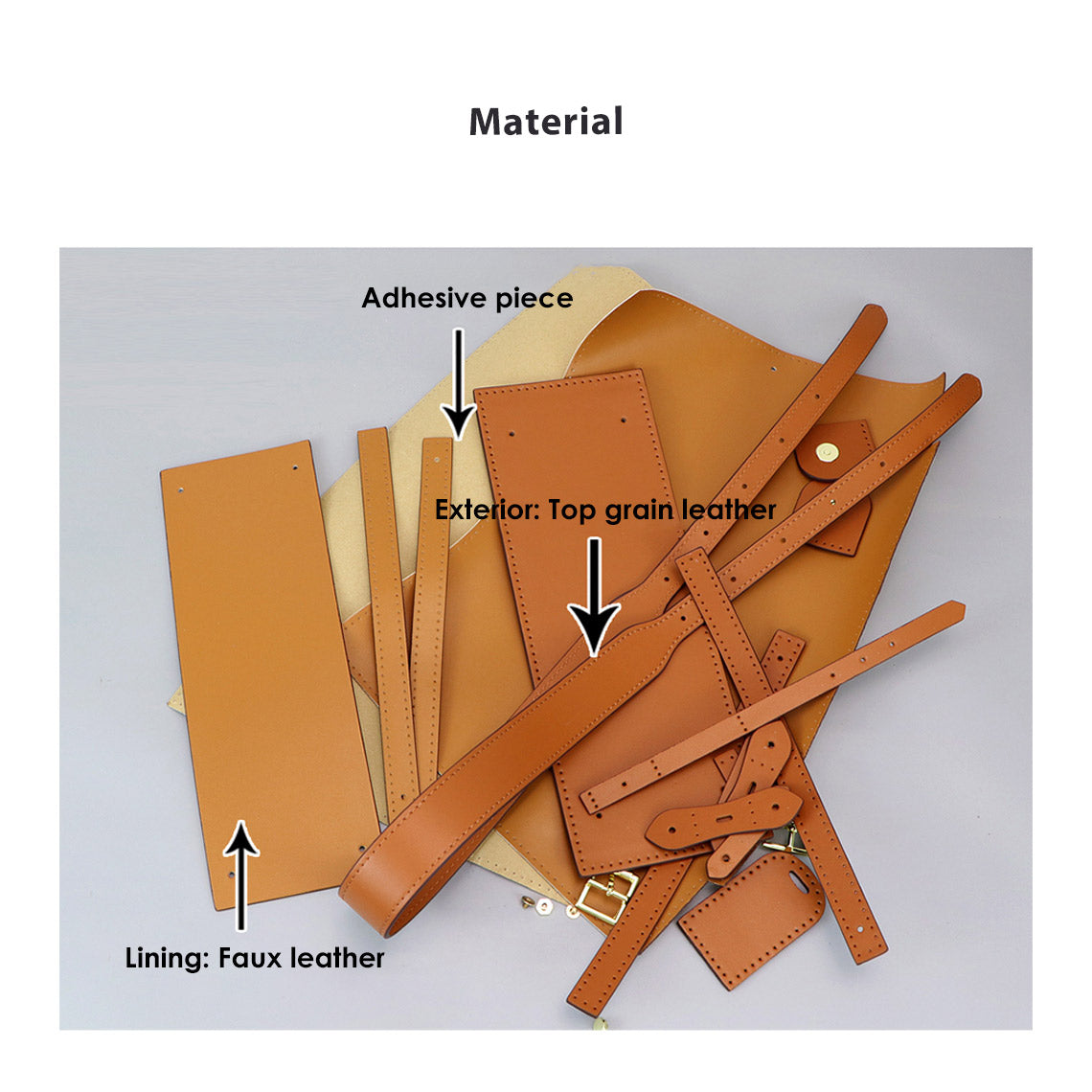 POPSEWING® Leather Dustbag Recycle Shoulder Tote DIY Kits - Image 4