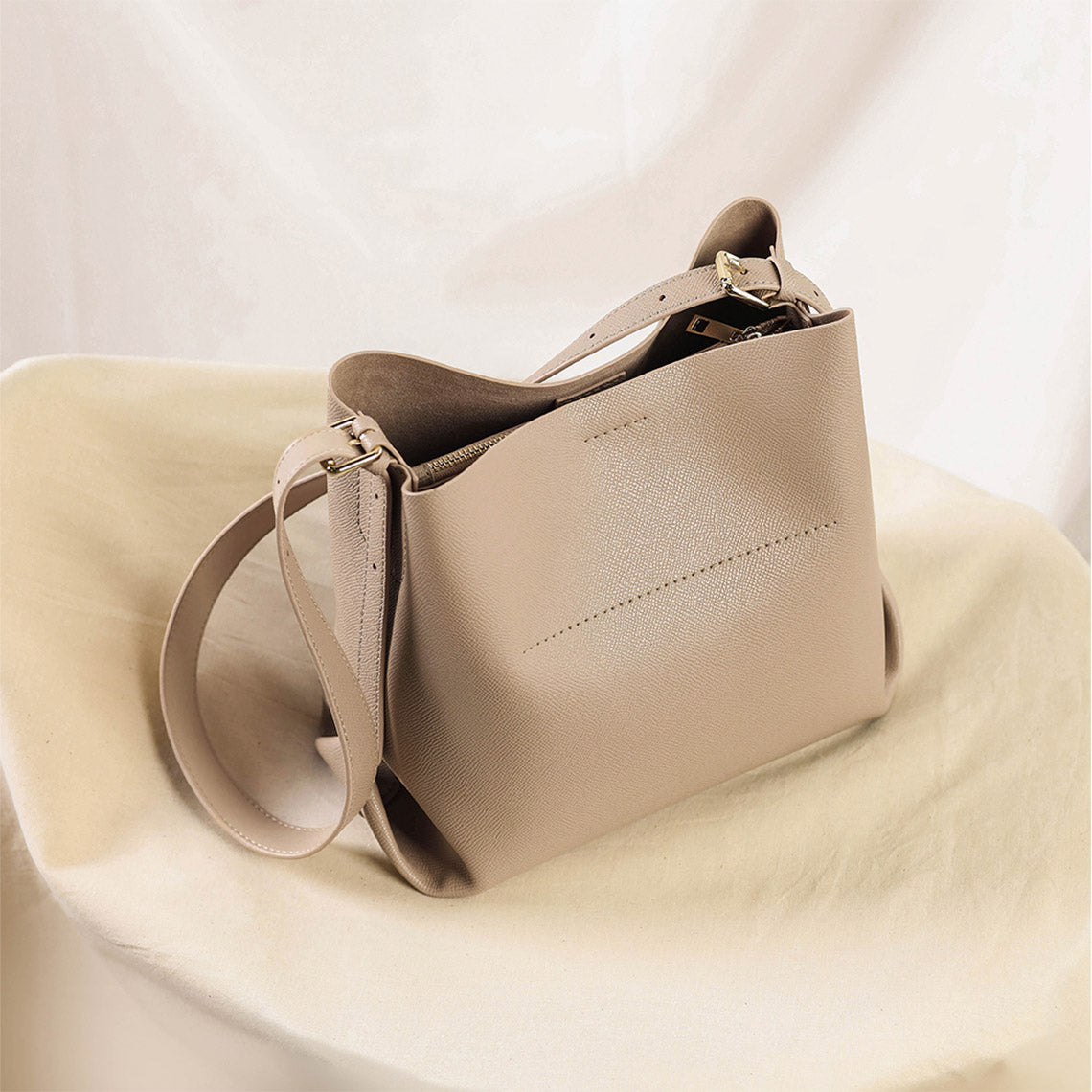POPSEWING® Leather Fashion Bucket Bag DIY Kit - Image 7