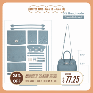POPSEWING® Top Grain Leather Platinum Bag DIY Kit