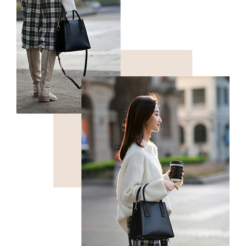 Black shoulder bag | POPSEWING