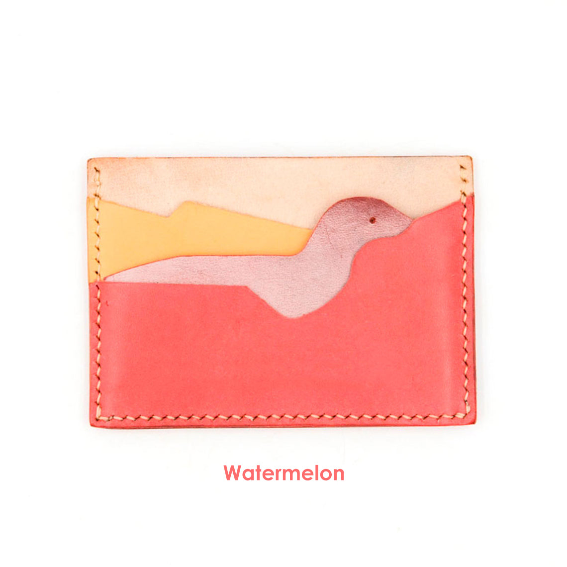 POPSEWING® Top Grain Leather Dinosaur Card Holder DIY Kit - Image 7