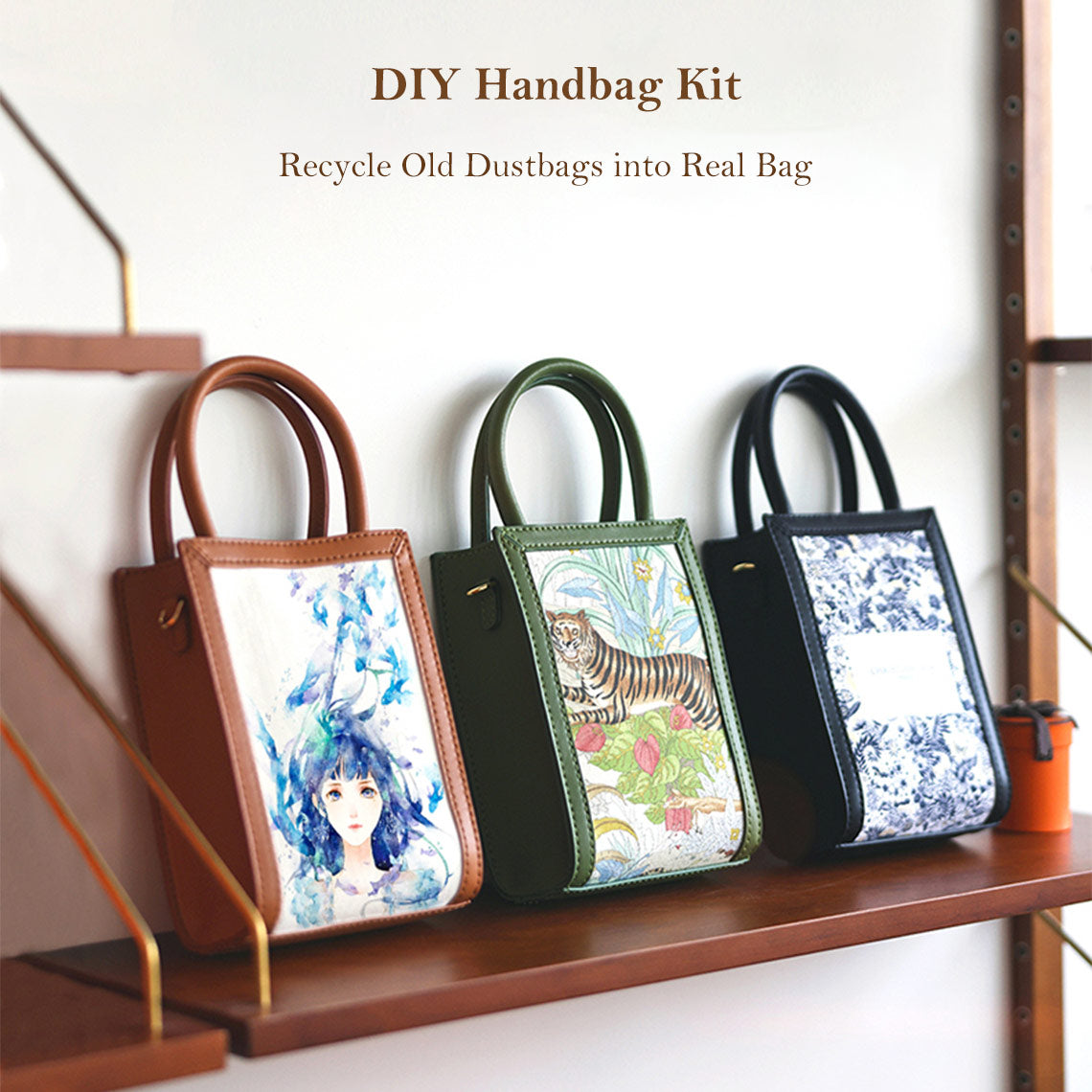 POPSEWING® Leather Recycle Dustbag Handbag DIY Kit - Image 2