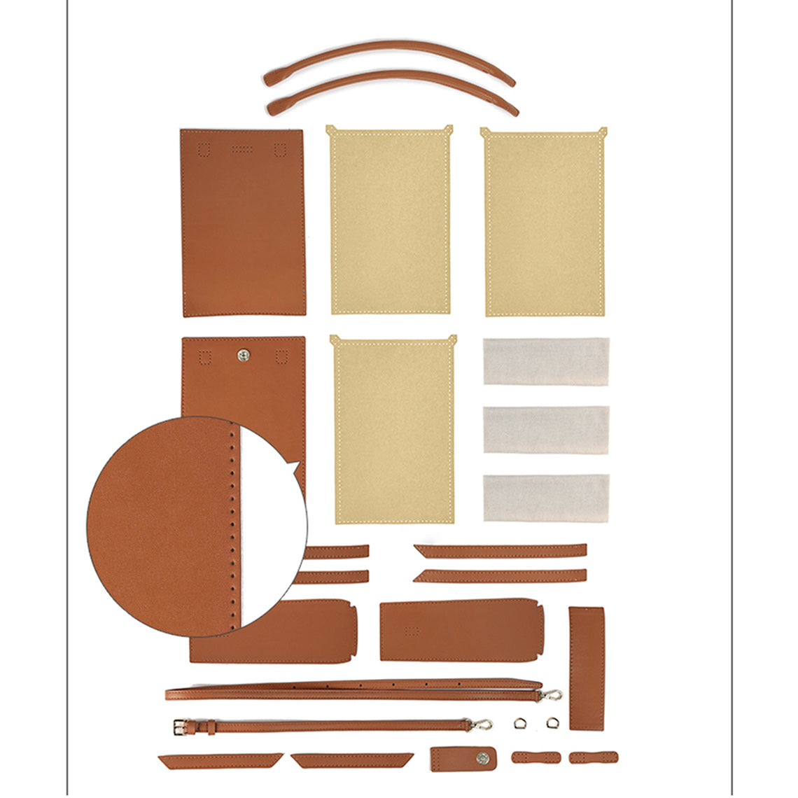 POPSEWING® Leather Recycle Dustbag Handbag DIY Kit - Image 4