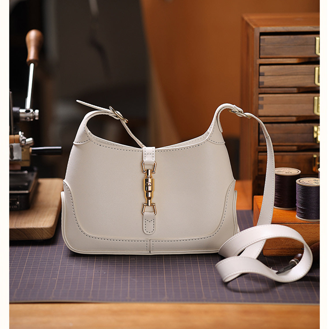 Leather Jackie Shoulder Bag DIY Kit | Price Drop at Checkout - Image 7