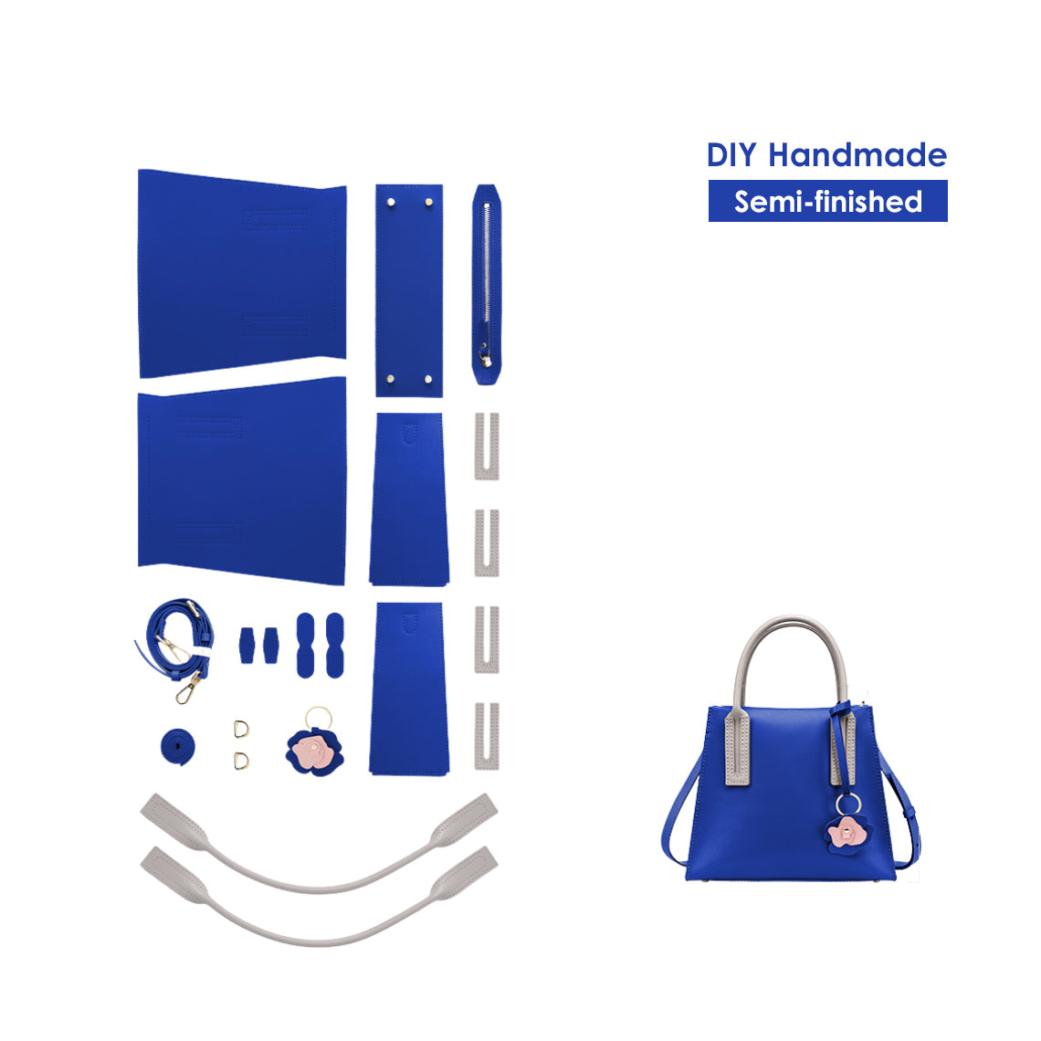 POPSEWING® Leather Women Top Handles Handbag DIY Kit - Image 11