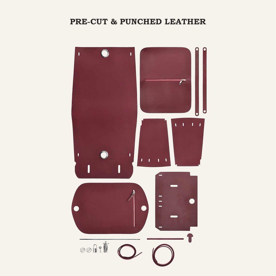 POPSEWING® Leather Inspired Her Bag Zip Bag DIY Kit - Price Drop at Checkout - Image 4