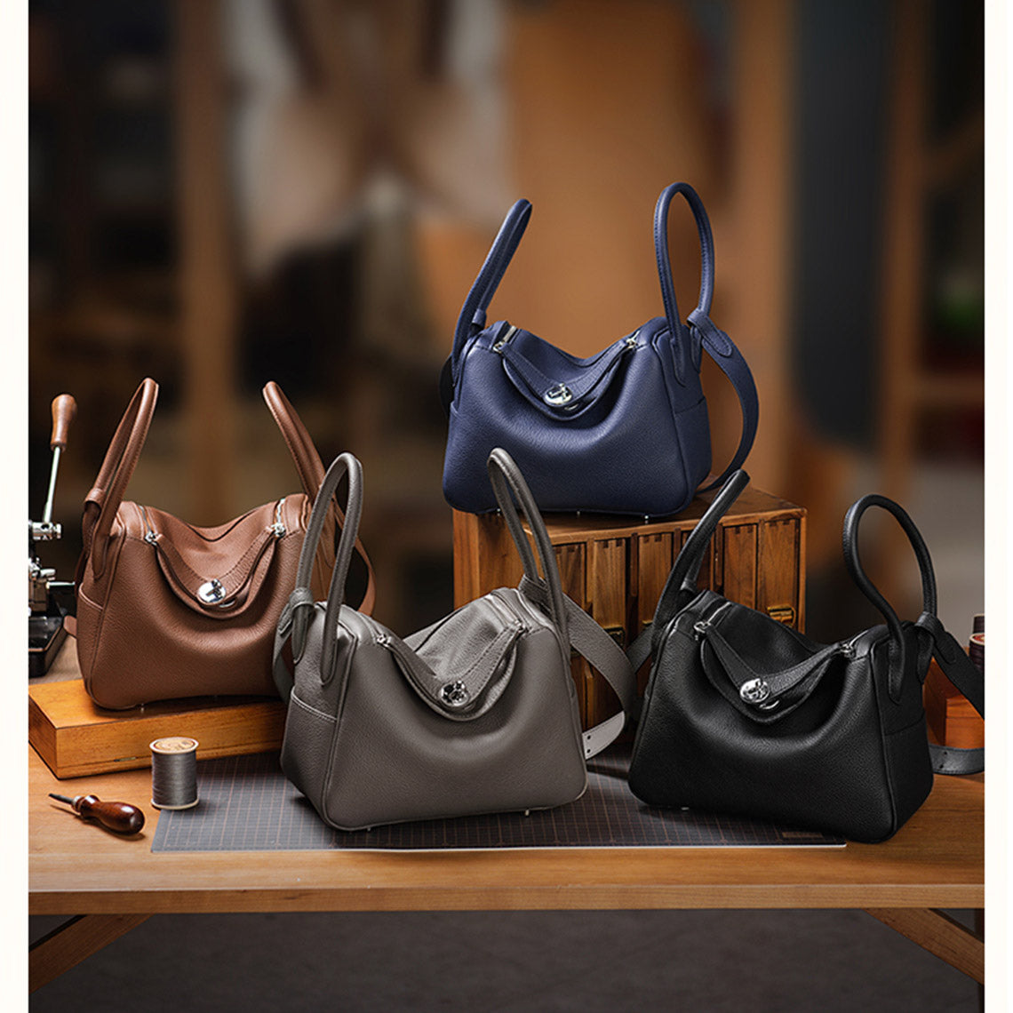 Top Grain Leather Fashion Lindi Handbag DIY Kit | Price Drop at Checkout - Image 2