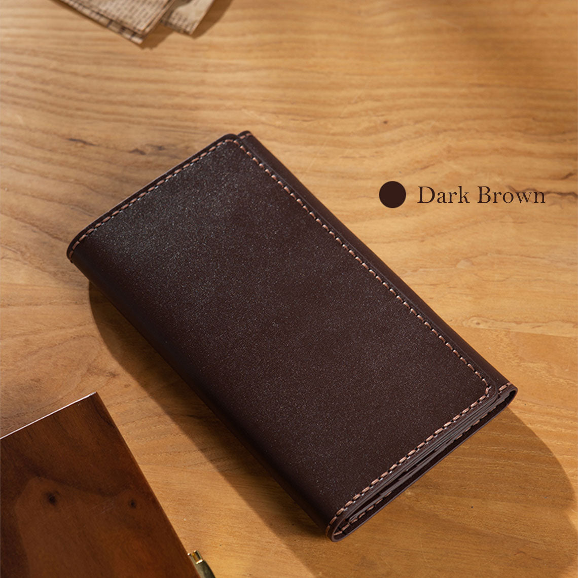 POPSEWING® Full Grain Leather Long Bifold Wallet DIY Kit - Image 7
