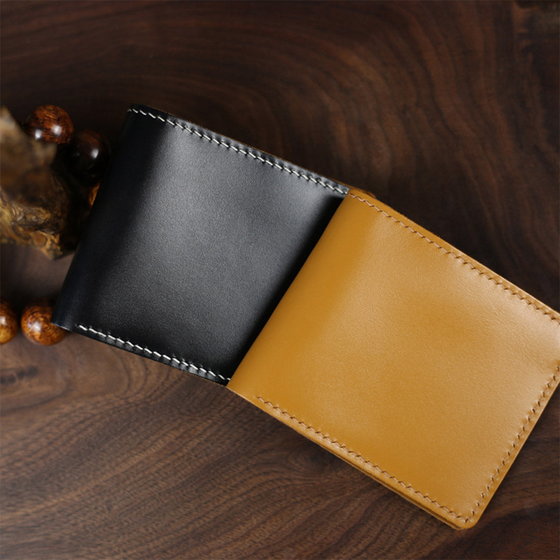 POPSEWING® Full Grain Leather Slim Wallet DIY Kit - Image 4