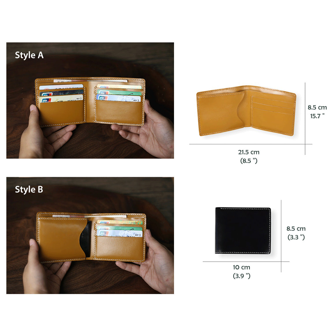 POPSEWING® Full Grain Leather Slim Wallet DIY Kit - Image 5