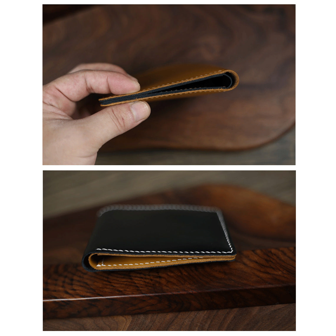 POPSEWING® Full Grain Leather Slim Wallet DIY Kit - Image 8