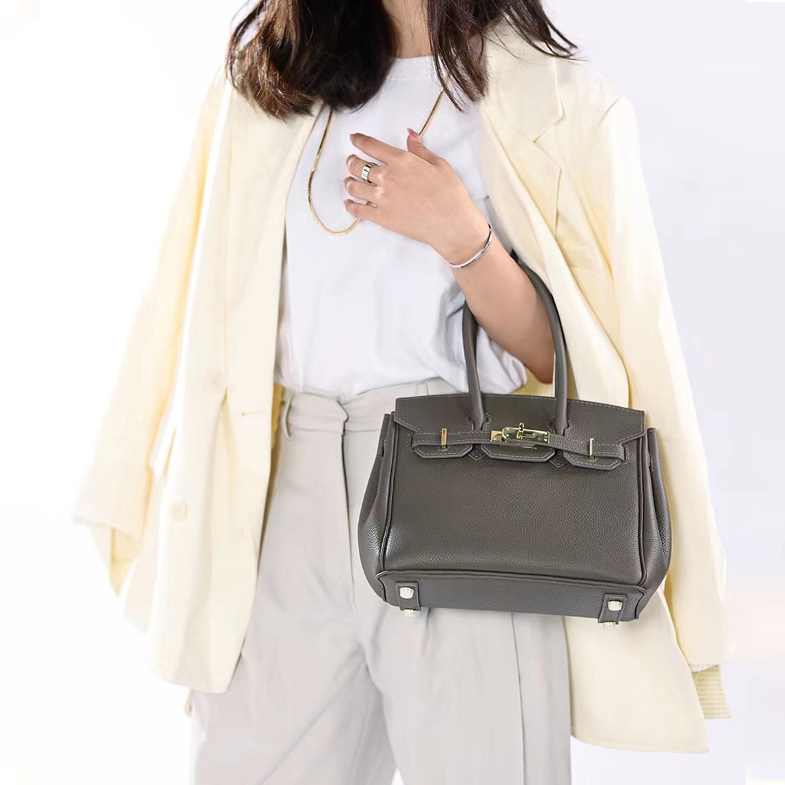 POPSEWING® Top Grain Leather Platinum Bag DIY Kit - Image 10