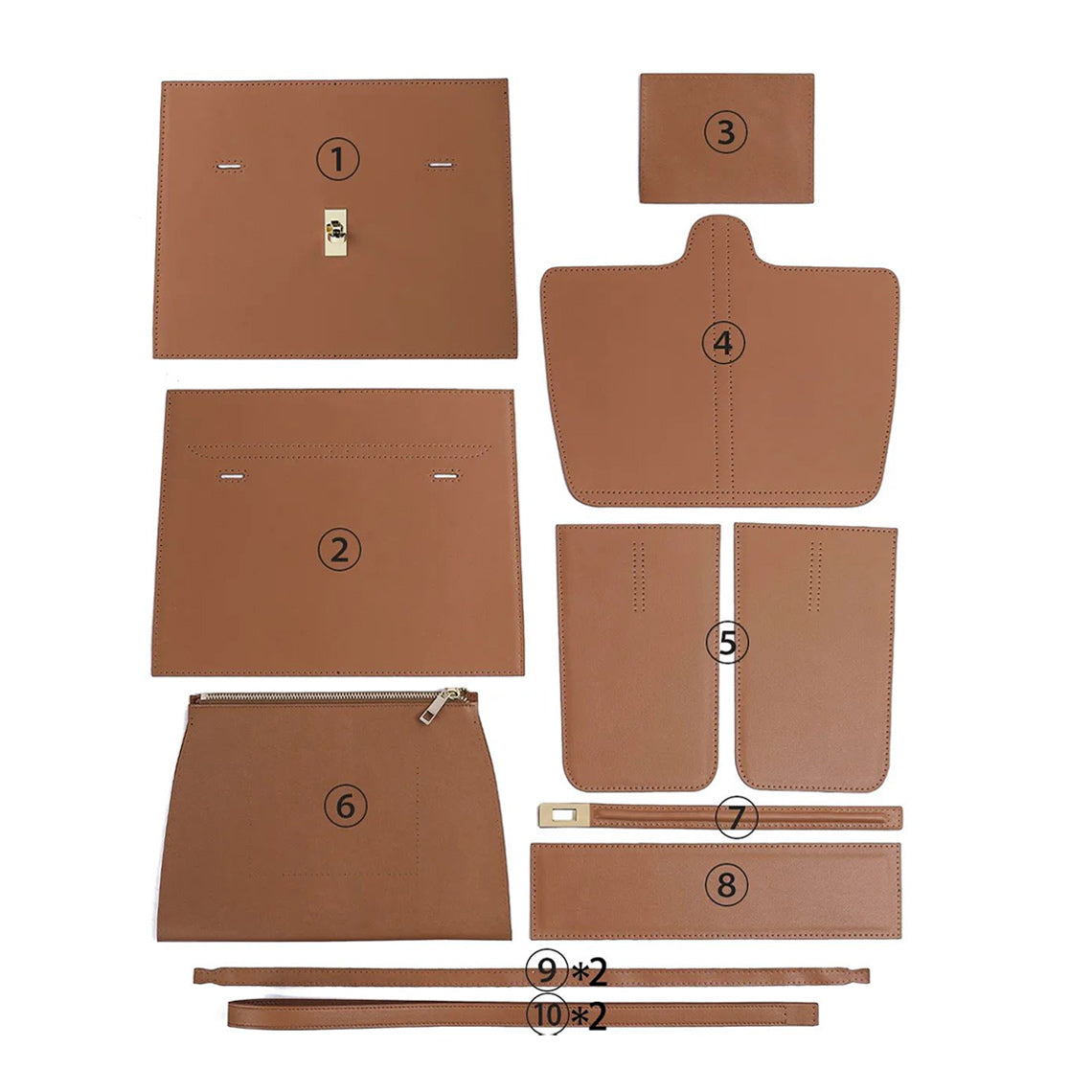 POPSEWING® Leather Supple Large Tote Bag DIY Kit - Image 4