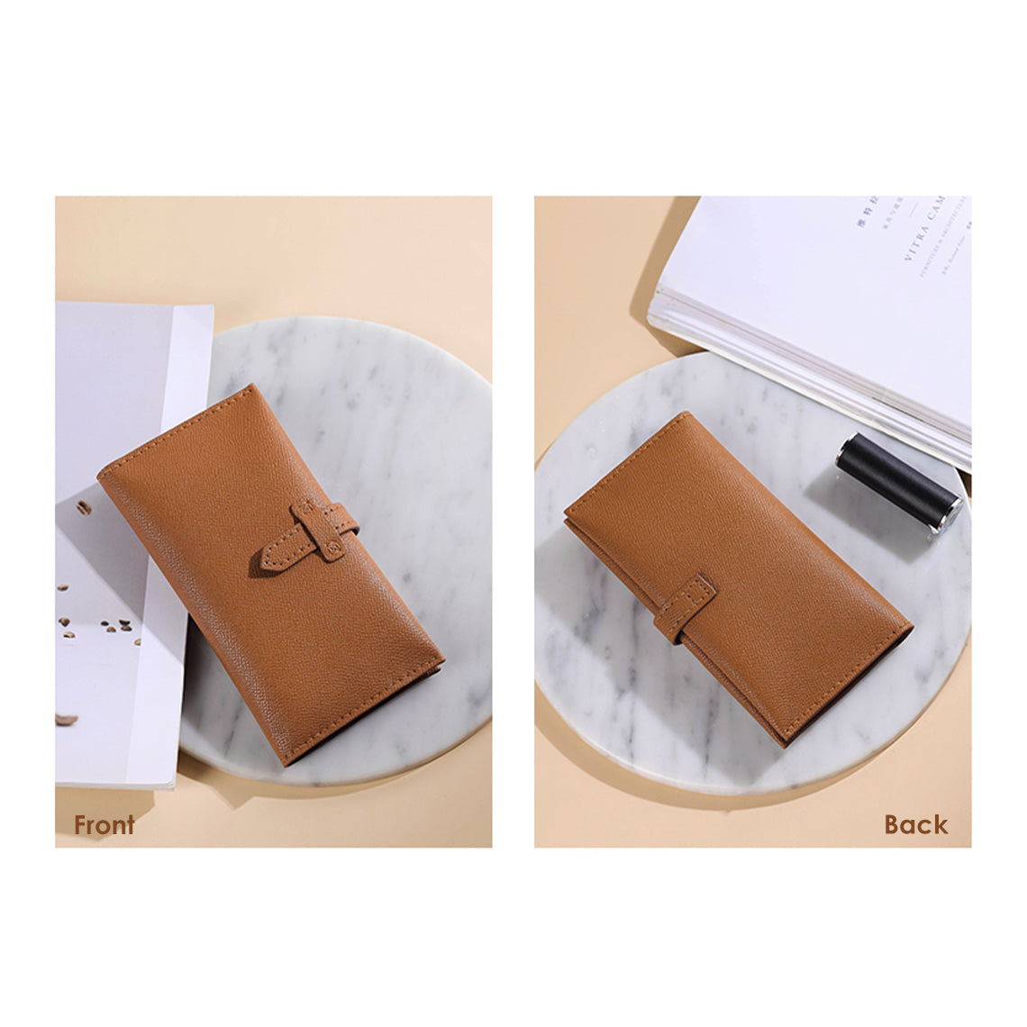 POPSEWING® Leather Slim Strap Bi-fold Bearn Wallet DIY Kit - Image 4